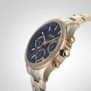 Pandora Gold-Tone Stainless Steel Watch with Blue Dial - 1502566